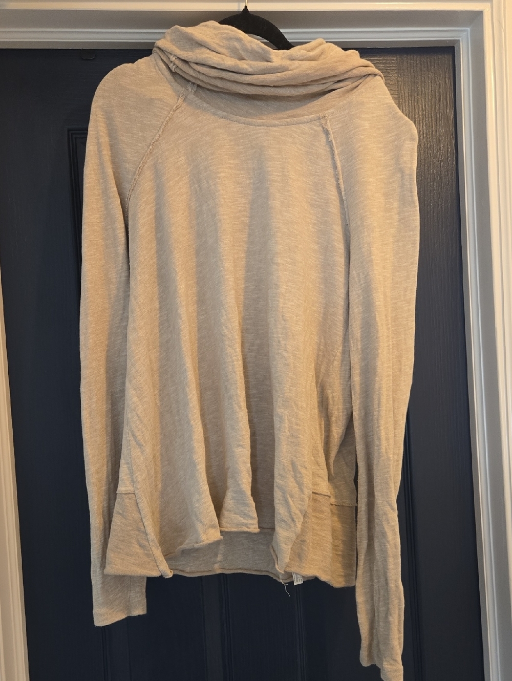 Women’s Cowl Neck Lightweight Sweater - Beige